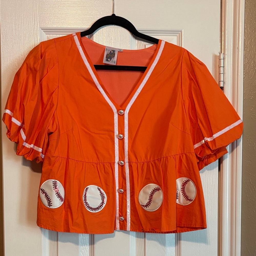 Queen of Sparkles baseball top